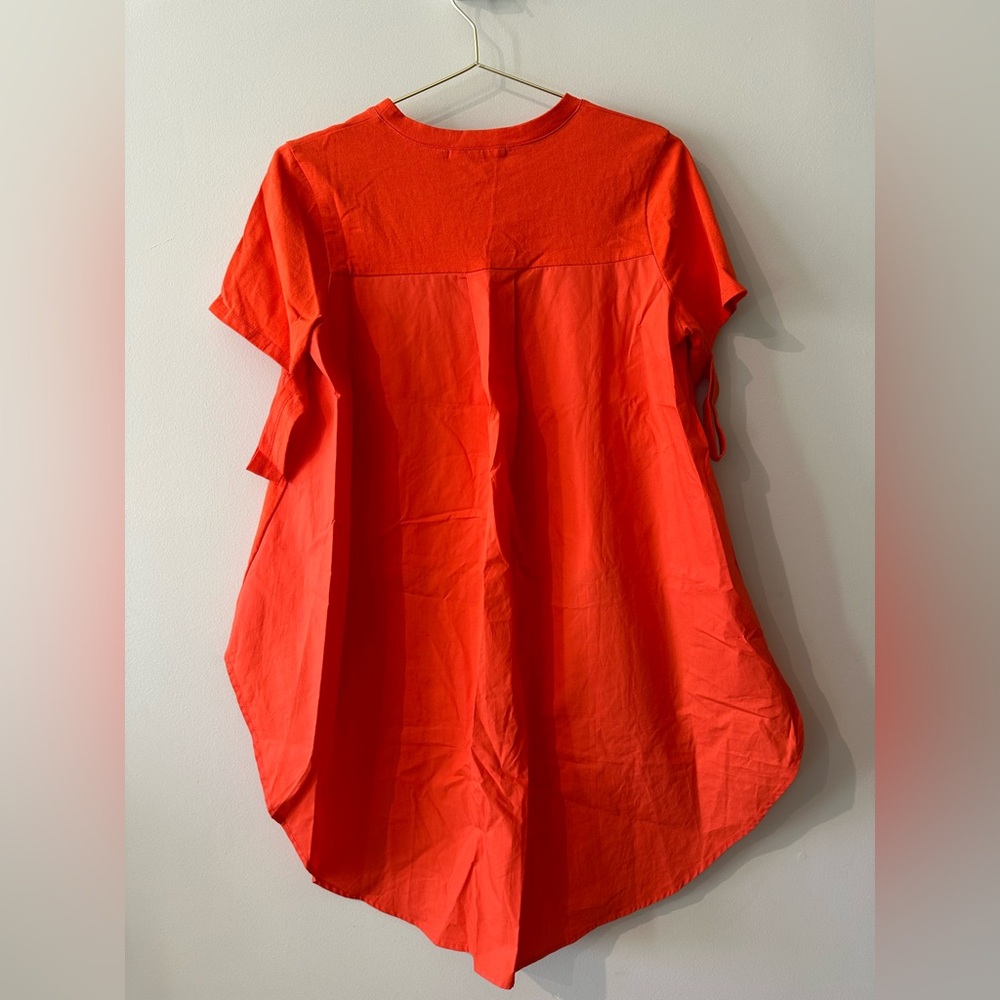 After Market Chic Orange High-Low Tunic Top size Small. New without tag - Picture 3 of 4